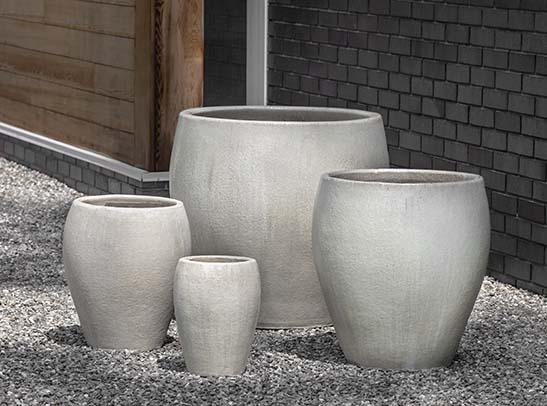 Photo of Campania Chantal Planters - Antique Pearl Set of 4 - Exclusively Campania