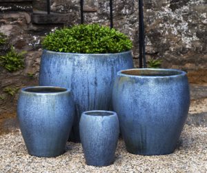 Photo of Campania Chantal Planters - Antique Pearl Set of 4 - Exclusively Campania