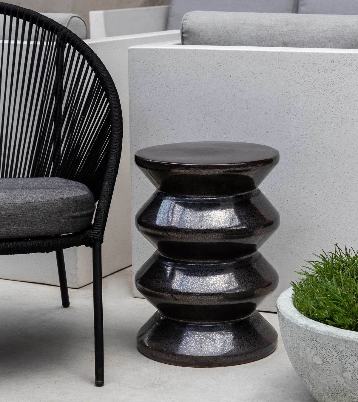 Photo of Campania Zigzag Garden Table - S/1 - Exclusively Campania