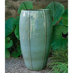 Photo of Campania Rib Vault Planter, Tall- Metallic - Exclusively Campania