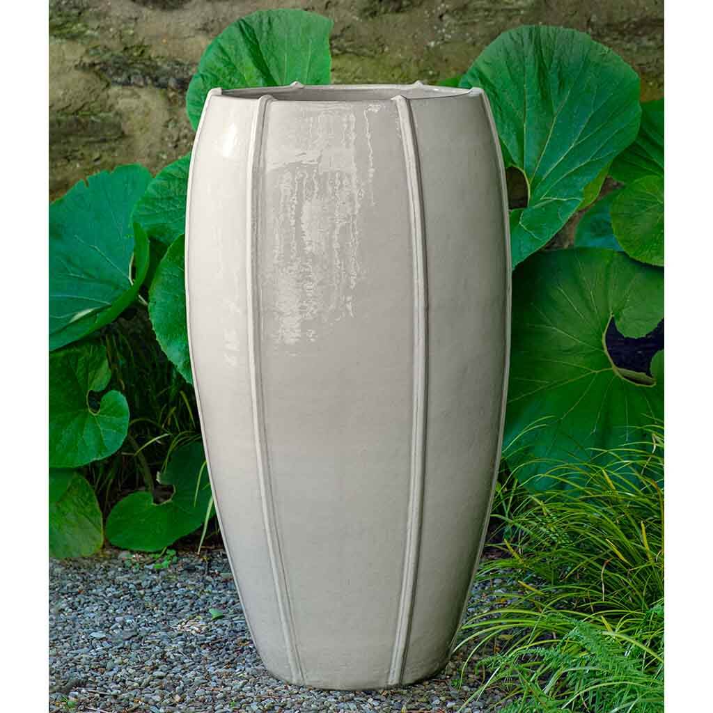 Photo of Campania Rib Vault Planter, Tall- Metallic - Exclusively Campania