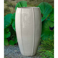 Photo of Campania Rib Vault Planter, Tall- Metallic - Exclusively Campania