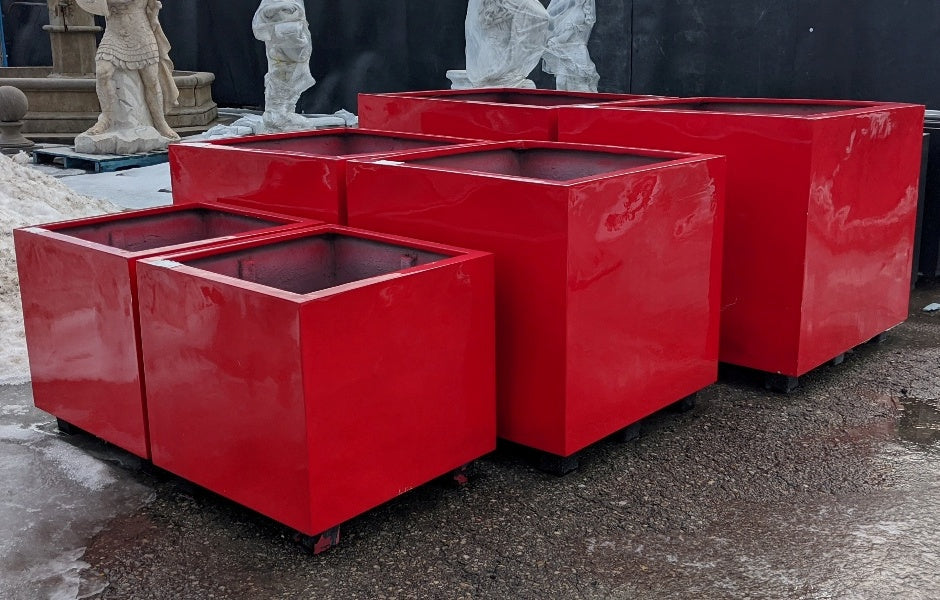 Photo of Campania Big Red Box Planters - Exclusively Campania