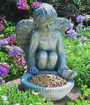 Photo of Campania Cherub Birdfeeder - Exclusively Campania