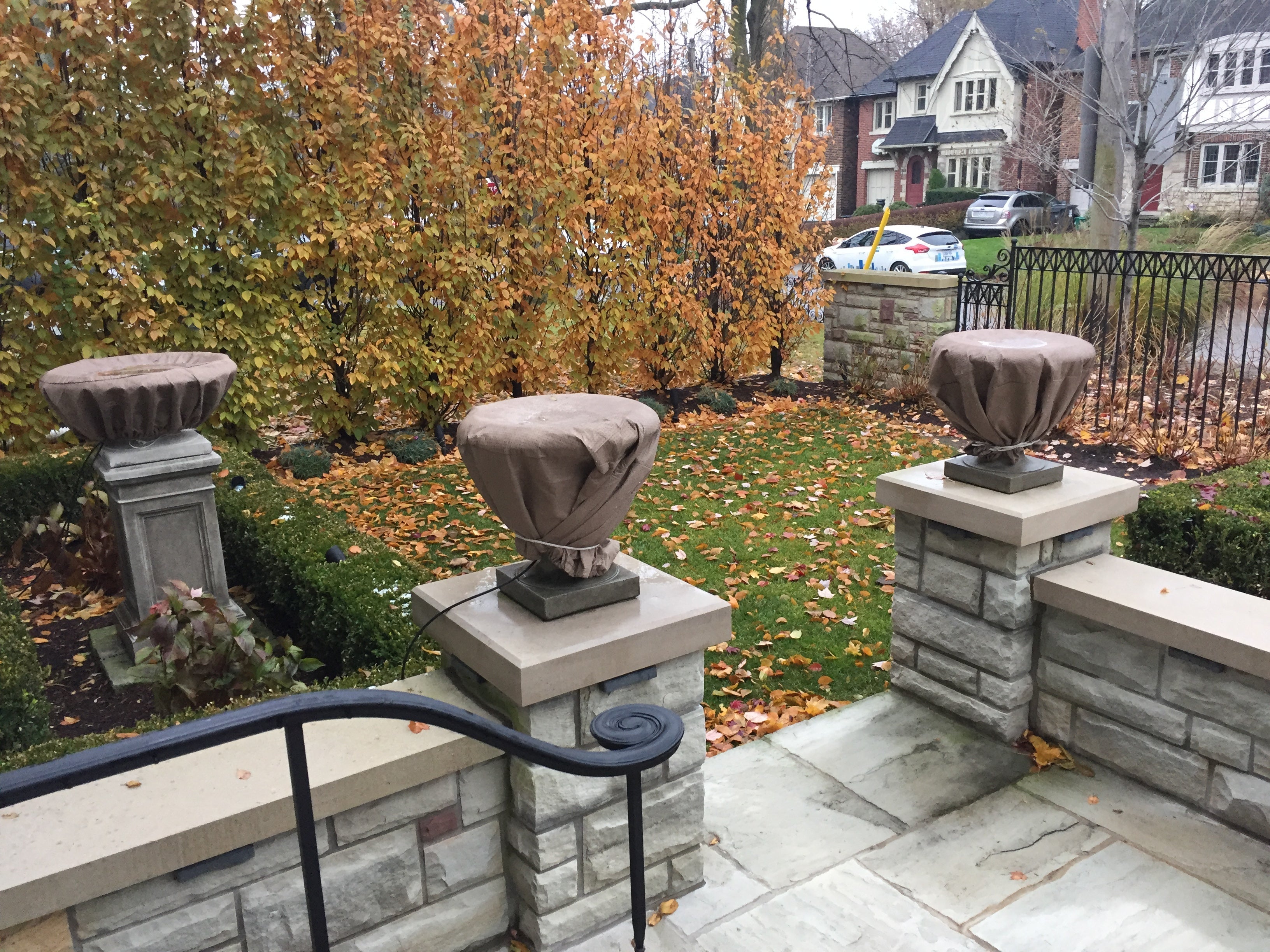Photo of Campania Fountain Winter Covers - Exclusively Campania