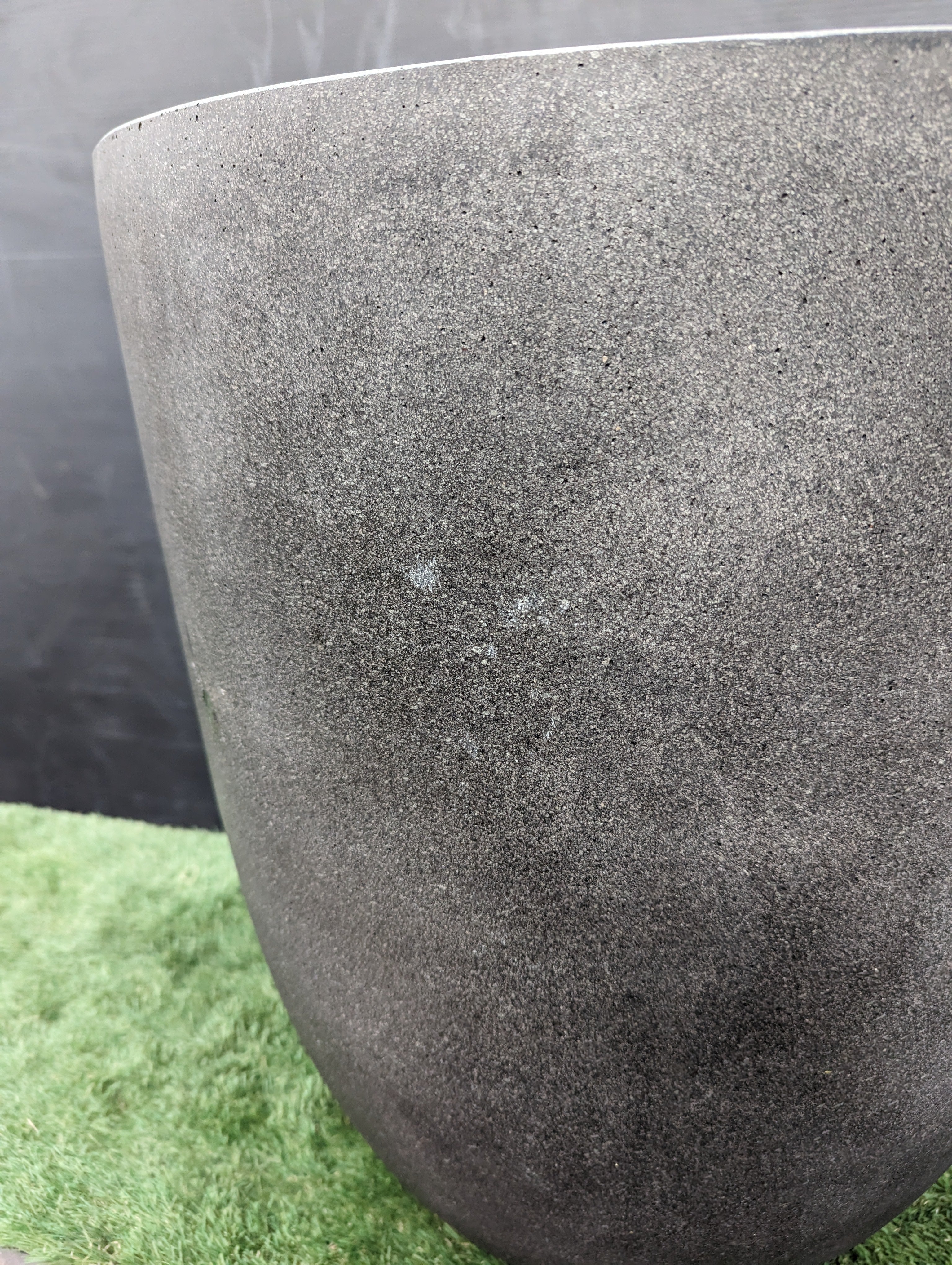 Photo of Campania Bradford Medium Charcoal Planter 01 - Clearance - Exclusively Campania