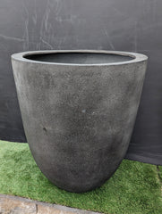 Photo of Campania Bradford Medium Charcoal Planter 01 - Clearance - Exclusively Campania