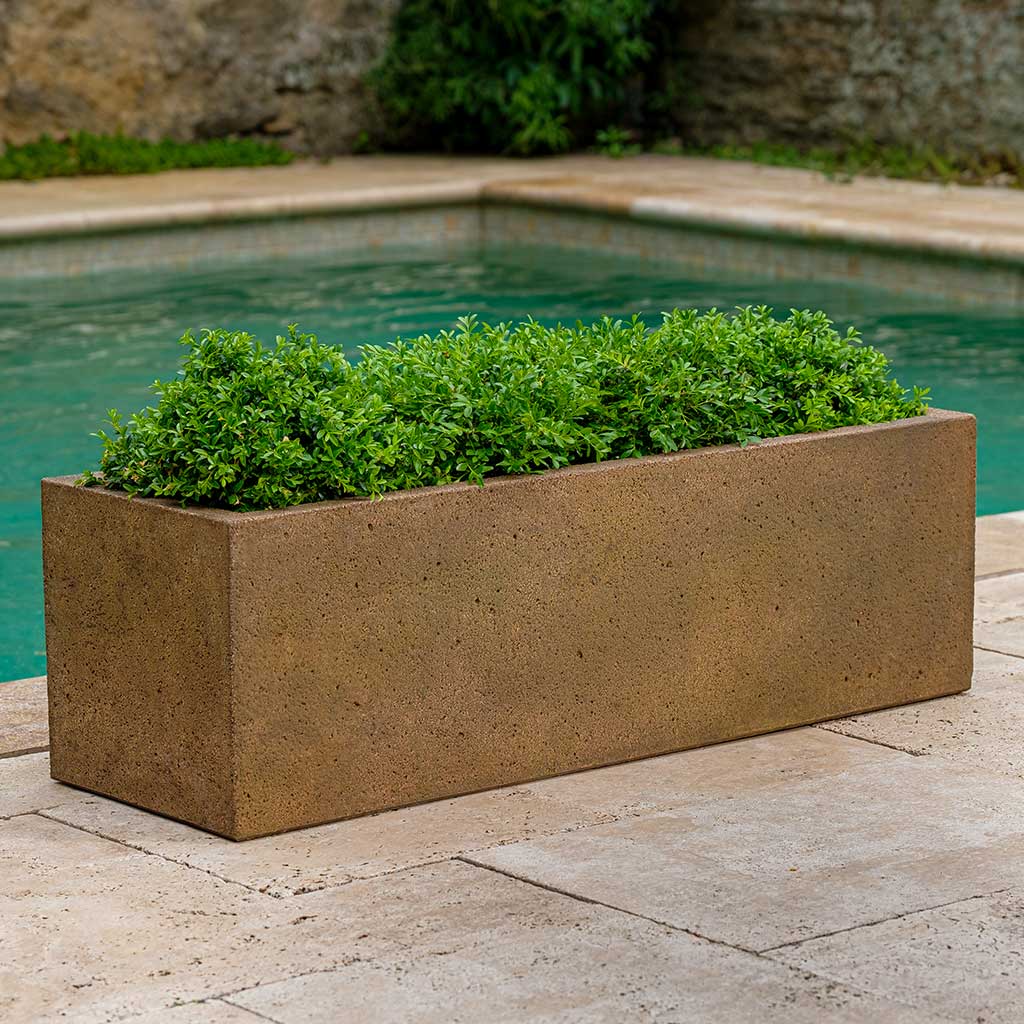 Photo of Campania Rustic Trough Planter - Exclusively Campania